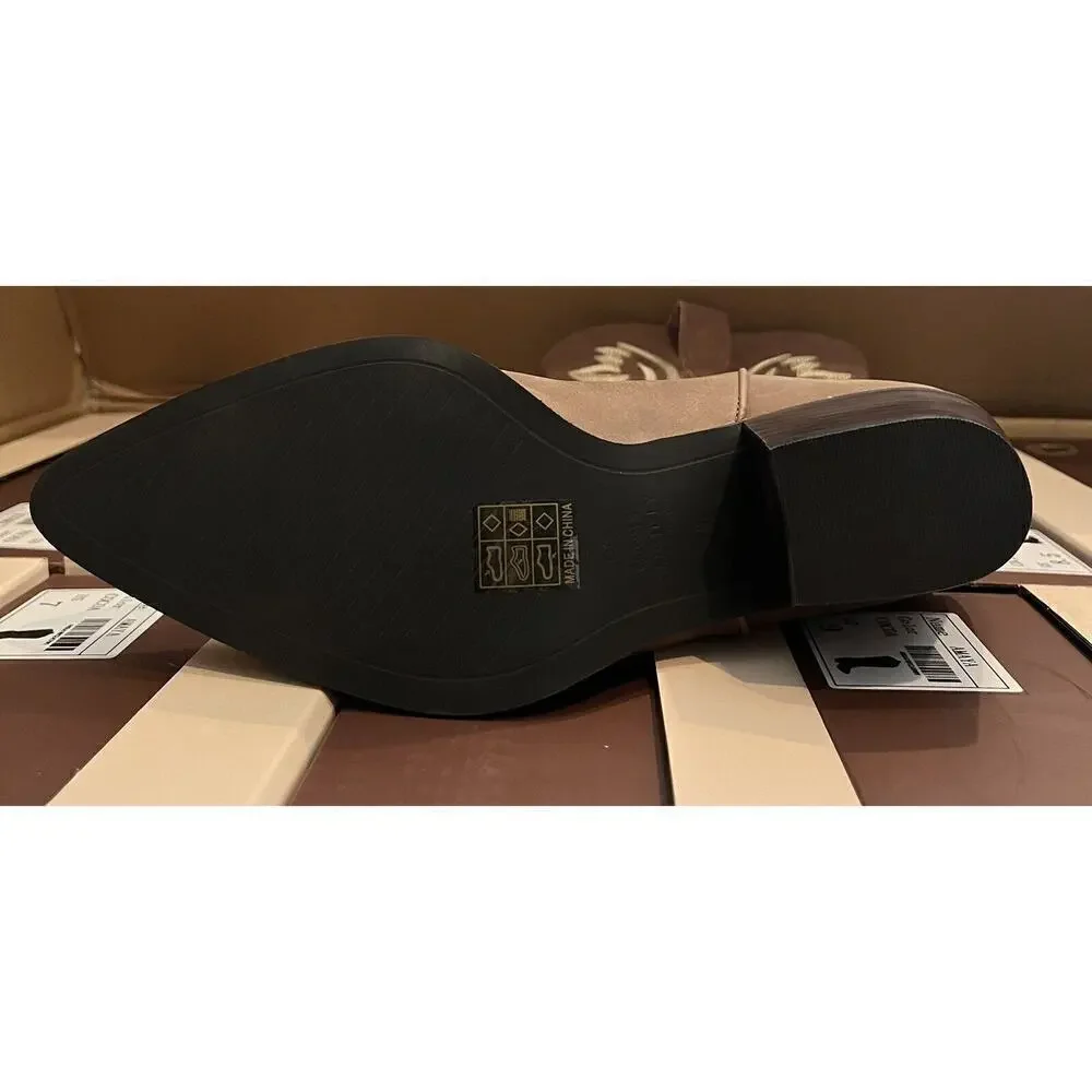 Oasis Society Classic Western Cowgirl Boots Embroidered Navajo Women's 9 Brown - Picture 6 of 7